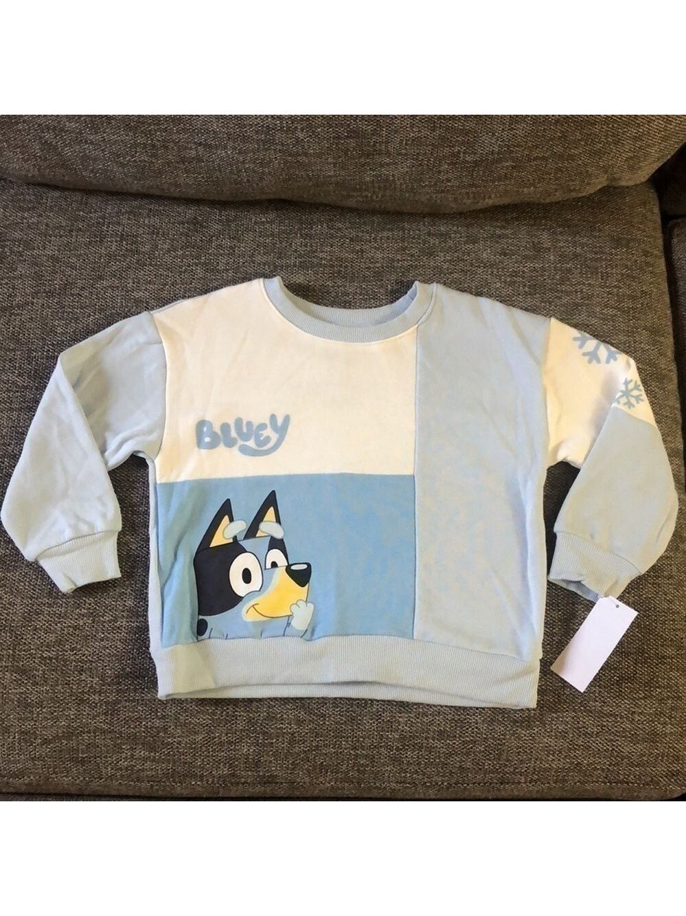 BLUEY Moose Toddler Boy Bluey Sweatshirt Pullover Sweatpants Set Blue Cream 3T - Picture 8 of 17